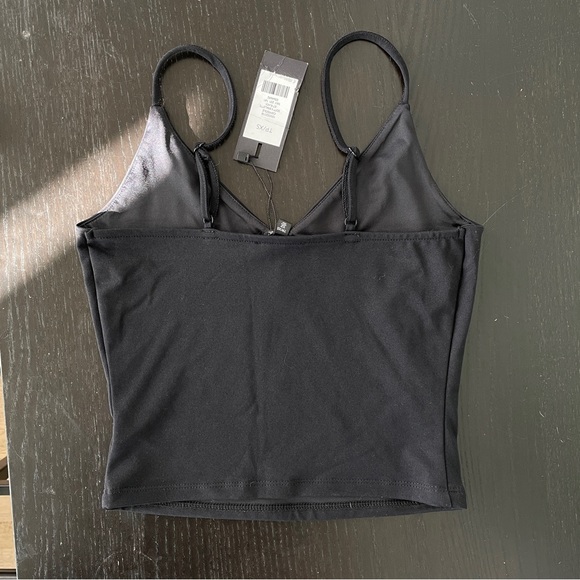 Cropped Black Cami - Picture 2 of 3